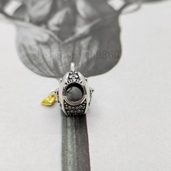 Pandora Two-Tone Heart & Lock Charm - Picture 2 of 6